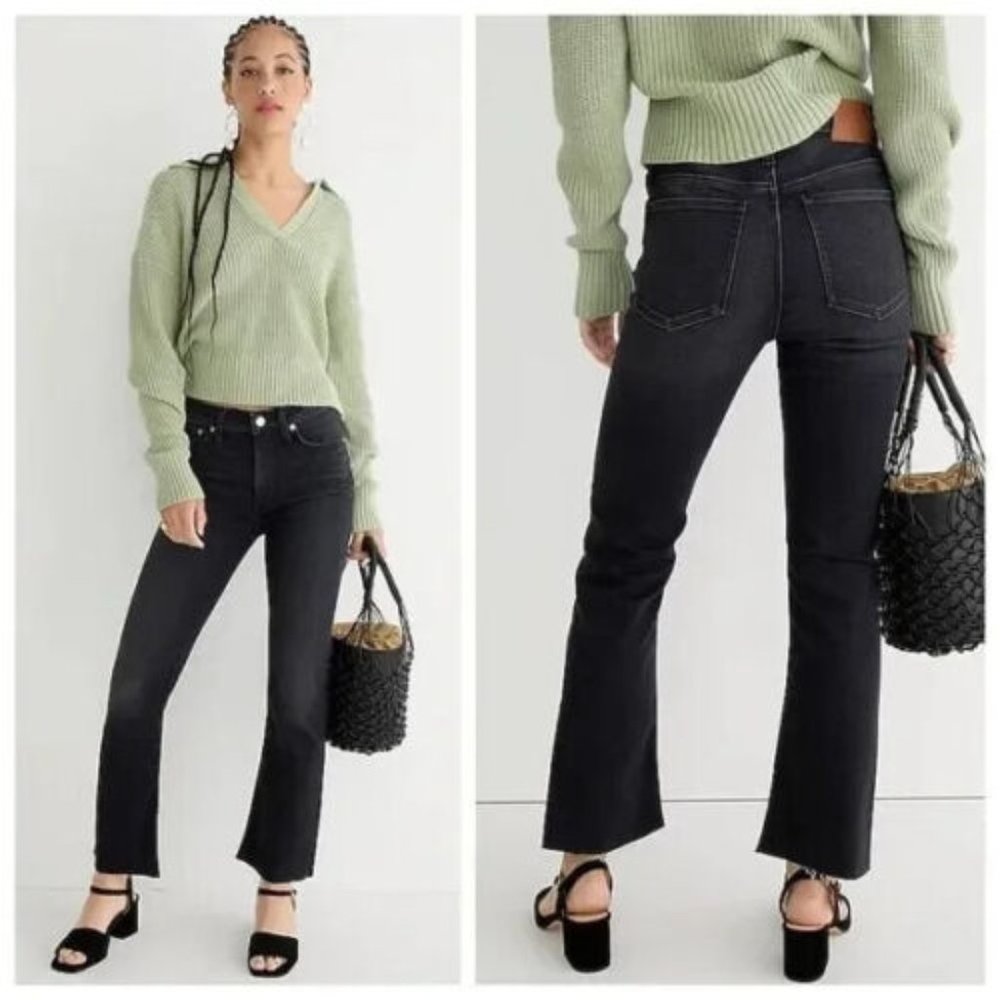 J. Crew Demi Boot Crop Jeans Women's Size 24 Petite 24P Stretch Denim